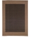 Couristan CLOSEOUT! Recife Checkered Field Machine-Washable Black/Cocoa 2'3" x 7'10" Indoor/Outdoor Runner